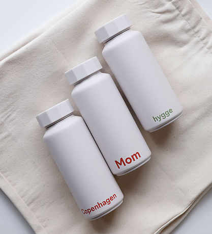 Design Letters Termoflaske - Mom - 500 ml - Pastel Beige