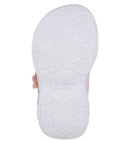 Skechers Sandaler m. Lys - Majestic Bliss - Light Pink/Multi