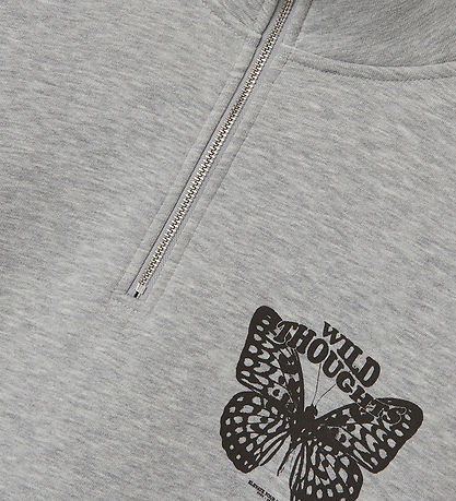 LMTD Sweatshirt - NlfRajla - Light Grey Melange LMTD Sweatshirt - NlfRajla - Light Grey Melange