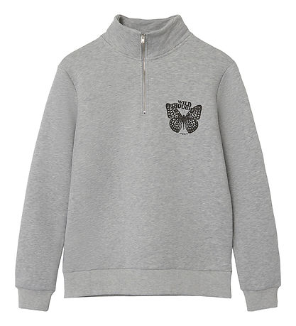 LMTD Sweatshirt - NlfRajla - Light Grey Melange LMTD Sweatshirt - NlfRajla - Light Grey Melange