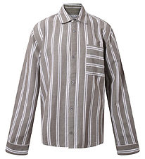 Hound Skjorte - Striped - White/Dusty Green Hound Skjorte - Striped - White/Dusty Green