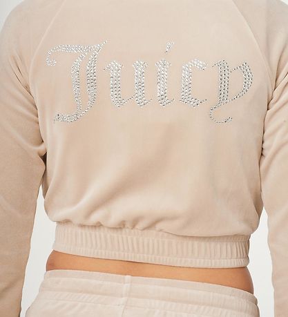 Juicy Couture Cardigan - Tasha - Velour - Brazilian Sand Juicy Couture Cardigan - Tasha - Velour - Brazilian Sand