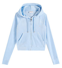 Juicy Couture Cardigan - Madison - Velour - Powder Blue Juicy Couture Cardigan - Madison - Velour - Powder Blue