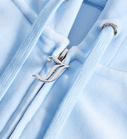 Juicy Couture Cardigan - Madison - Velour - Powder Blue Juicy Couture Cardigan - Madison - Velour - Powder Blue