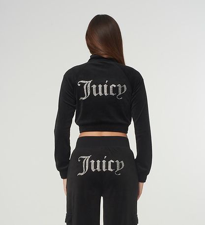 Juicy Couture Cardigan - Tasha - Velour - Sort Juicy Couture Cardigan - Tasha - Velour - Sort