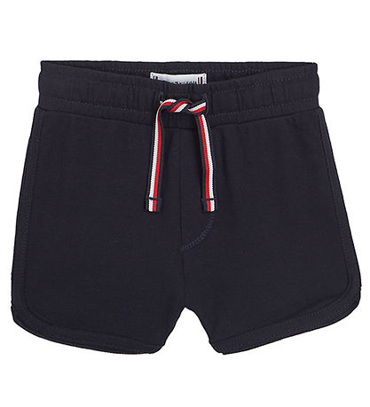 Tommy Hilfiger Sæt - T-shirt/Shorts - Hvid/Navy