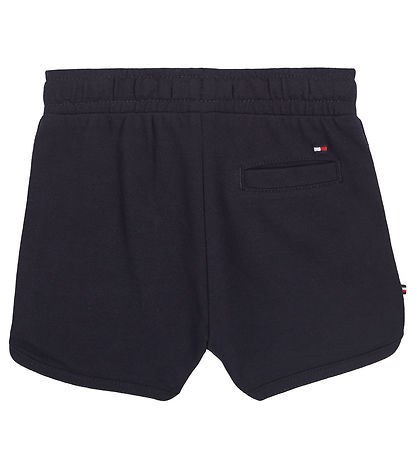 Tommy Hilfiger Sæt - T-shirt/Shorts - Hvid/Navy