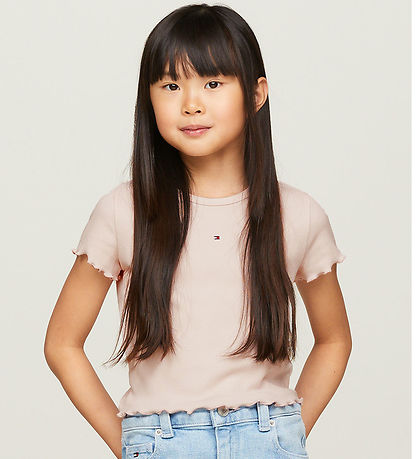 Tommy Hilfiger T-shirt - Essential Rib - Whimsy Pink