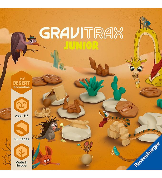 GraviTrax Junior Ørken Udvidelsespakke til Kuglebane Byggesæt - 3+år - 33 Dele
