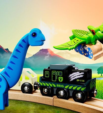 BRIO World Batteridrevet Tog Med Dinosaur m. Lyd og Lys - 36096 BRIO World Batteridrevet Tog Med Dinosaur m. Lyd og Lys - 36096