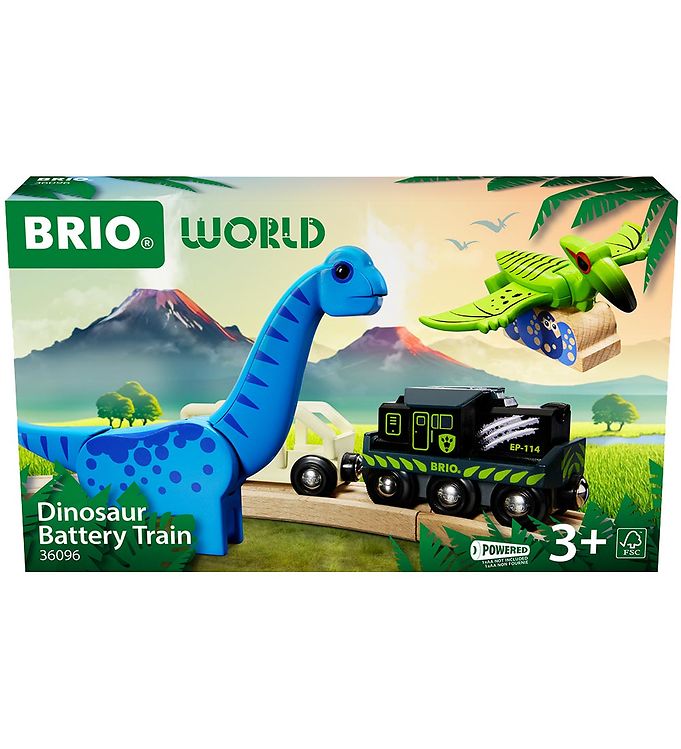 BRIO World Batteridrevet Tog Med Dinosaur m. Lyd og Lys - 36096