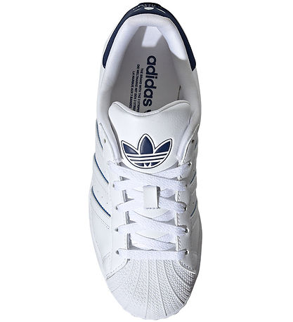 adidas Originals Sko - Superstar J - Hvid/Blå