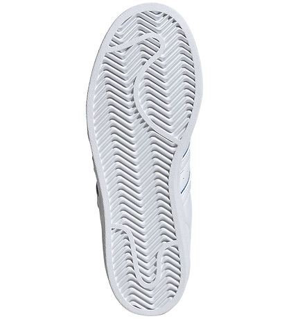 adidas Originals Sko - Superstar J - Hvid/Blå
