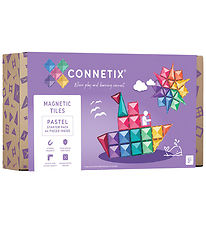 Connetix Magnetsæt - 64 Dele - Pastel Starter Pack Connetix Magnetsæt - 64 Dele - Pastel Starter Pack