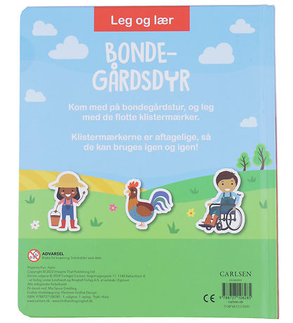 Forlaget Carlsen Klistermærkebog - Leg Og Lær - Bondegårdsdyr -  Forlaget Carlsen Klistermærkebog - Leg Og Lær - Bondegårdsdyr -