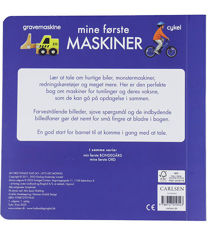 Forlaget Carlsen Billedbog - Mine Første Maskiner