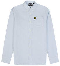 Lyle & Scott Skjorte - Oxford - Lyseblå/Hvid Lyle & Scott Skjorte - Oxford - Lyseblå/Hvid