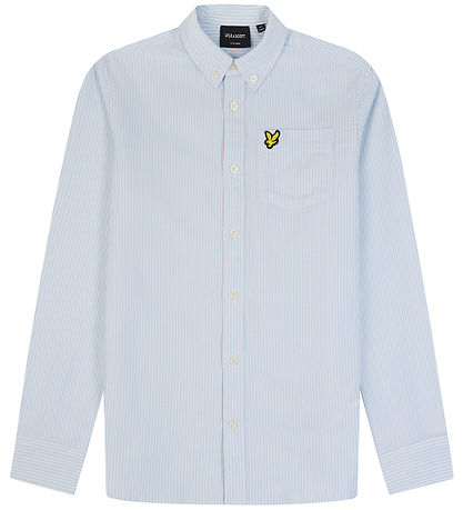 Lyle & Scott Skjorte - Oxford - Lyseblå/Hvid Lyle & Scott Skjorte - Oxford - Lyseblå/Hvid