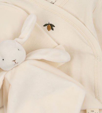 Konges Sløjd Gaveæske - Nusseklud/Hue/Body l/æ - Offwhite - Lemo