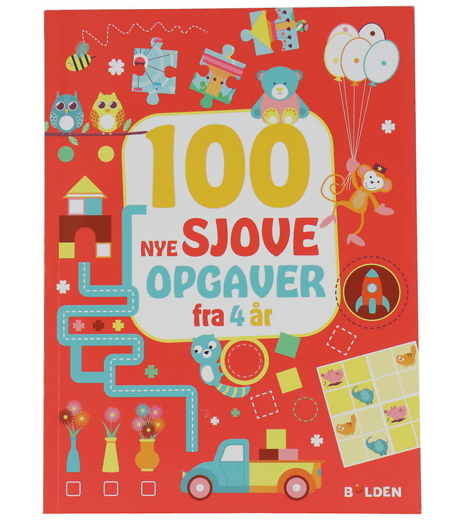 Forlaget Bolden Opgavebog - 100 Nye Sjove Opgaver - Fra 4 År