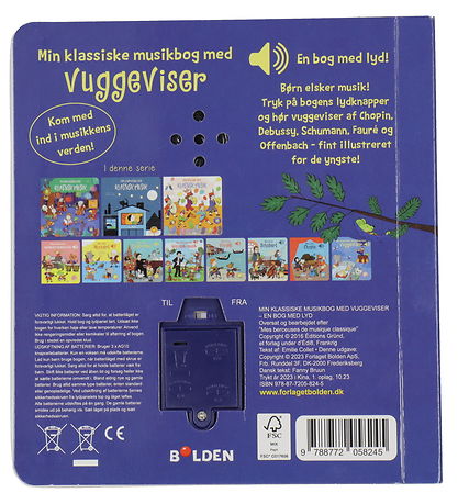 Forlaget Bolden Musikbog - Min Klassiske Musikbog m. Vuggeviser  Forlaget Bolden Musikbog - Min Klassiske Musikbog m. Vuggeviser