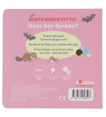 Forlaget Bolden Billedbog m. Flapper - Borte Borte Tit Tit - Hvo Forlaget Bolden Billedbog m. Flapper - Borte Borte Tit Tit - Hvo