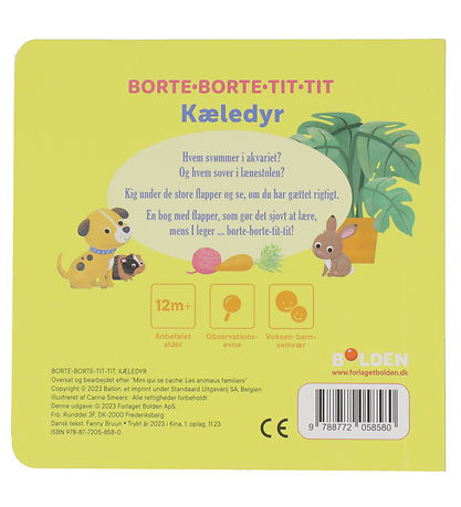 Forlaget Bolden Billedbog m. Flapper - Borte Borte Tit Tit - Kæl Forlaget Bolden Billedbog m. Flapper - Borte Borte Tit Tit - Kæl