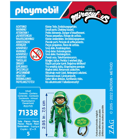 Playmobil Miraculous - Carapace - 71338 - 5 Dele Playmobil Miraculous - Carapace - 71338 - 5 Dele