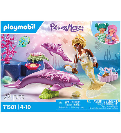 Playmobil Princess Magic - Havfrue med Delfiner - 71501 - 28 Del