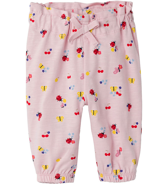 Name It Parfait Pink Printet Bukser - Str. 1m 56cm