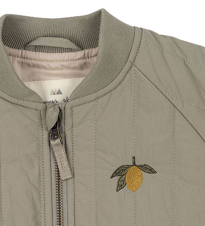 Konges Sløjd Termojakke - Juno Bomber - Laural Oak m. Citron
