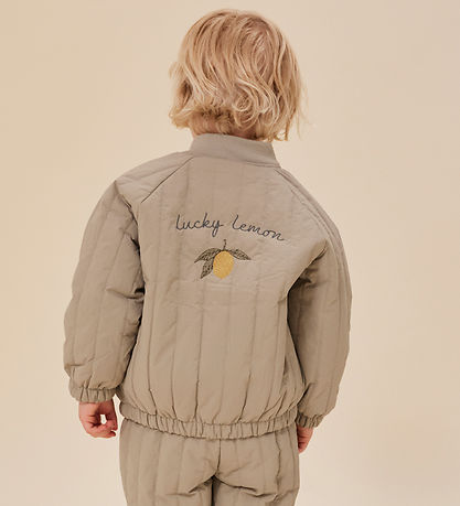 Konges Sløjd Termojakke - Juno Bomber - Laural Oak m. Citron