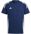 adidas Performance T-shirt - Tiro 24 SWTEEY - Blå/Hvid
