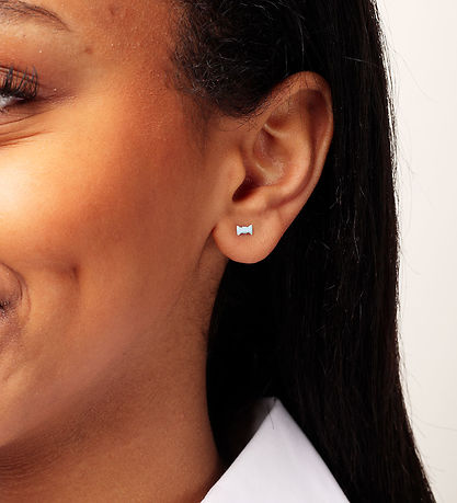 Design Letters Ørestikker - Bow Tie - Guld/Lyseblå Design Letters Ørestikker - Bow Tie - Guld/Lyseblå