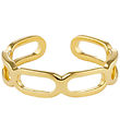 Design Letters Ring - Square Link - Guld Design Letters Ring - Square Link - Guld