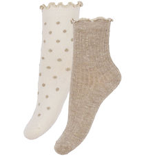 Minymo Strømper - 2-pak - Simply Taupe Minymo Strømper - 2-pak - Simply Taupe