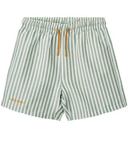 Liewood Badeshorts - Duke - UV40+ - Stripe Peppermint/Crisp Whit