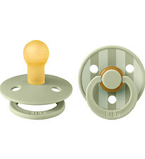 BIBS Colour Sutter - 2-pak - Str. 1 - Rund - Sage BIBS Colour Sutter - 2-pak - Str. 1 - Rund - Sage