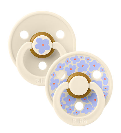 BIBS Colour Sutter - 2-pak - Str. 2 - Rund - Ivory BIBS Colour Sutter - 2-pak - Str. 2 - Rund - Ivory