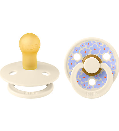 BIBS Colour Sutter - 2-pak - Str. 2 - Rund - Ivory BIBS Colour Sutter - 2-pak - Str. 2 - Rund - Ivory