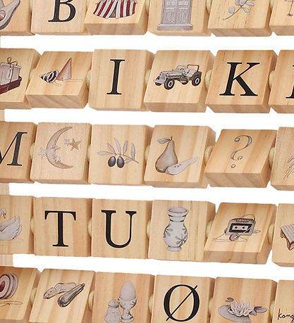 Konges Sløjd Aktivitetslegetøj - ABC Blokramme - Træ - Multi