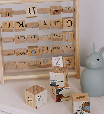 Konges Sløjd Aktivitetslegetøj - ABC Blokramme - Træ - Multi