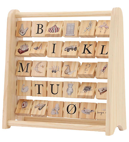 Konges Sløjd Aktivitetslegetøj - ABC Blokramme - Træ - Multi