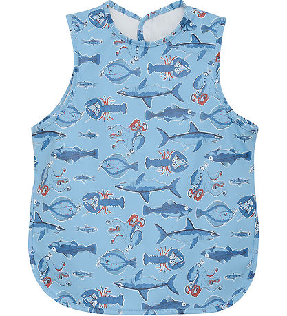 CeLaVi Forklæde - PU - Federal Blue m. Havdyr