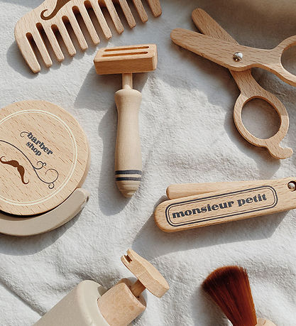 Konges Sløjd Barbersæt - Træ - Multi