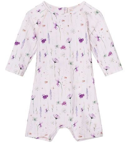 Mini A Ture Badeheldragt - UV50+ - Goldie - Print Floating Flowe