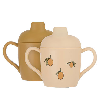 Konges Sløjd Kopper m. Tud - 2-pak - Lemon Konges Sløjd Kopper m. Tud - 2-pak - Lemon