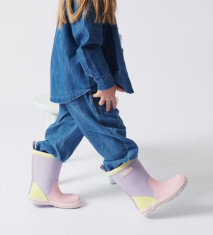 Bundgaard Gummistøvler - Charly High - Lilac Multi Print