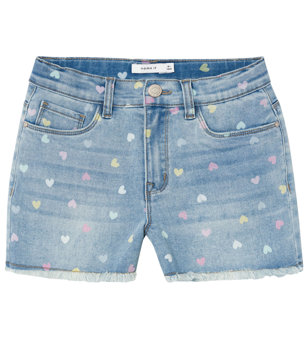 Name It Rose 3555 Olashorts Til Barn, Medium Blue Denim
