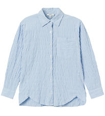 Name It Skjorte - NkfDustripes - Chambray Blue Name It Skjorte - NkfDustripes - Chambray Blue